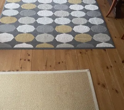 わが家の平織のラグ