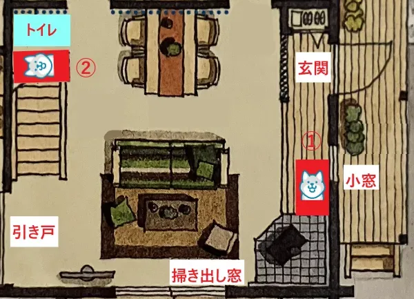 わが家のケージ設置場所